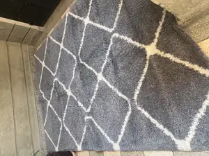 Fluffy Carpet Gray in Colour