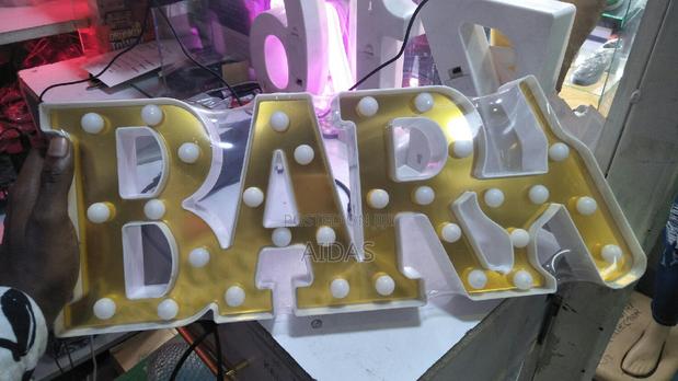 Light Up Bar Sign 3D Letter - main view