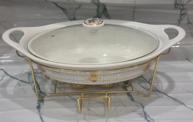 Elegant 2litre Ceramic Casserole Chaffing Dish + Ceramic - thumbnail 11