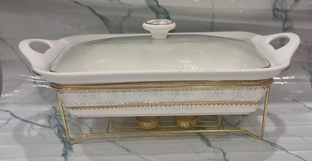 Elegant 2litre Ceramic Casserole Chaffing Dish + Ceramic - thumbnail 12