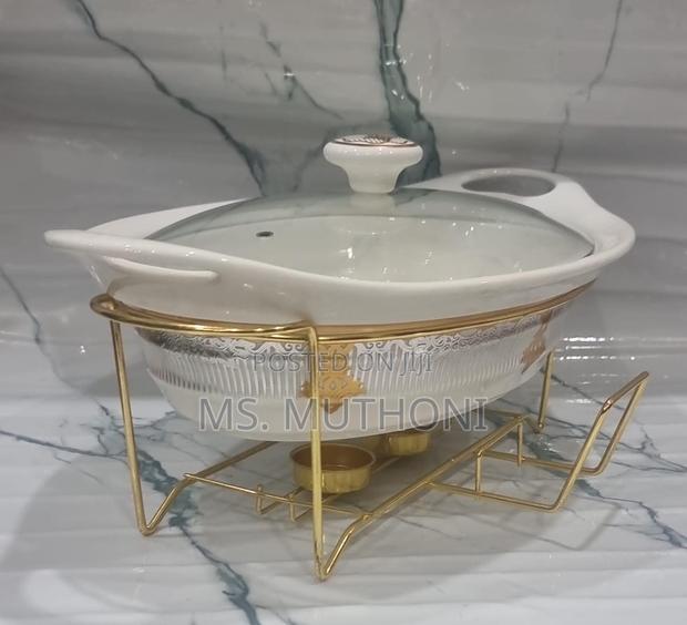 Elegant 2litre Ceramic Casserole Chaffing Dish + Ceramic - thumbnail 13