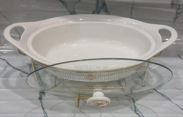 Elegant 2litre Ceramic Casserole Chaffing Dish + Ceramic - thumbnail 14
