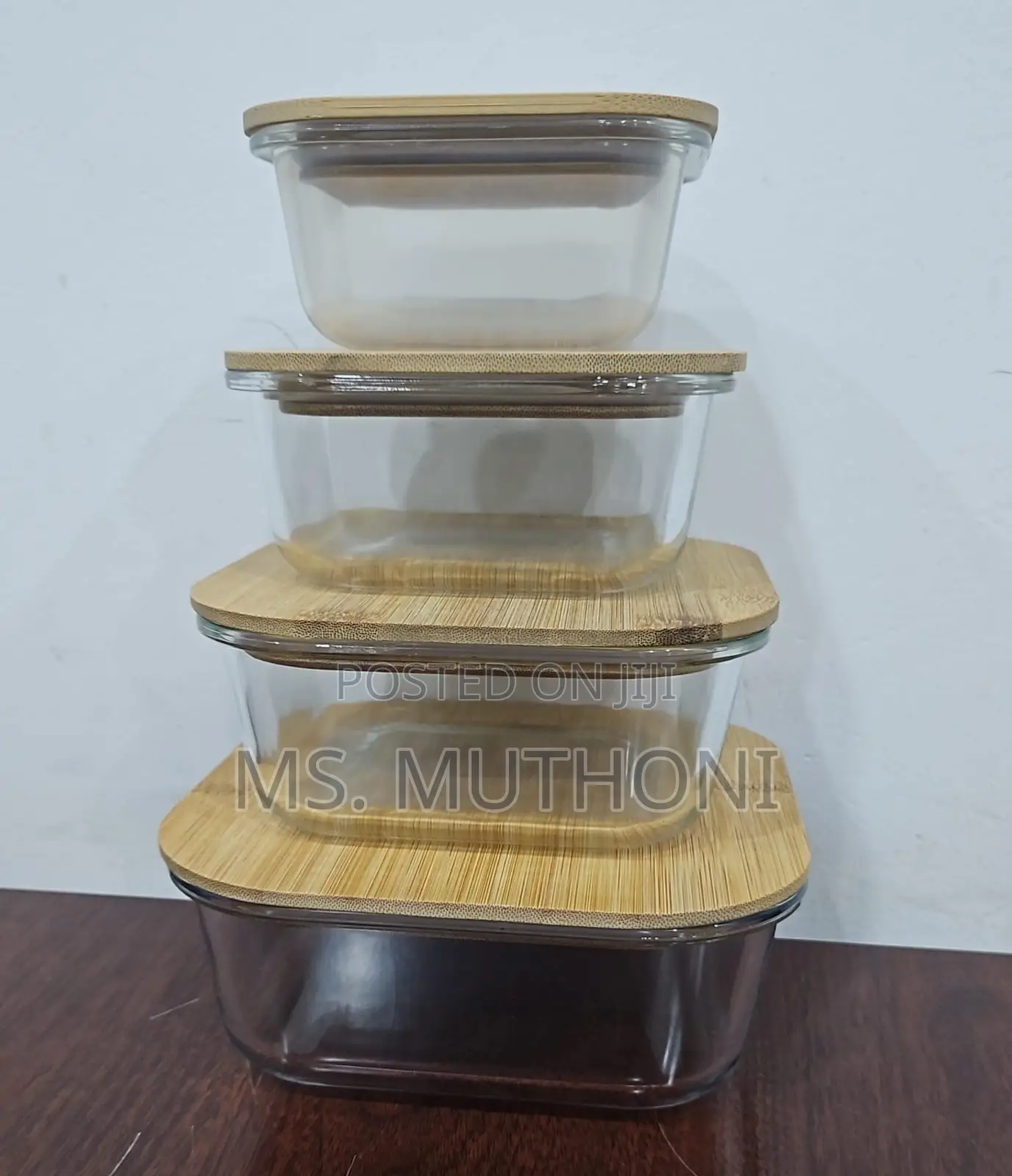 4in1 Lock Fresh Heavy Glass Food Storage Containers