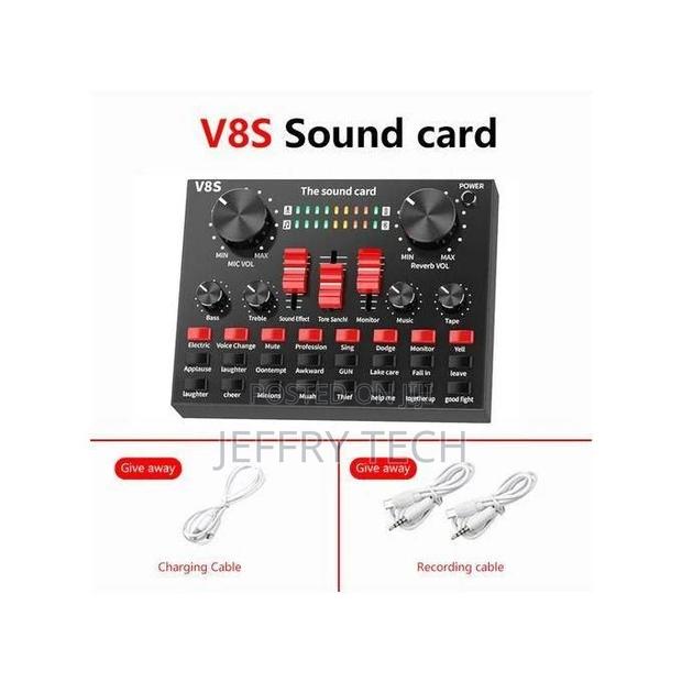 V8S Bluetooth USB External Sound Card Headset Microphone Web - thumbnail 2