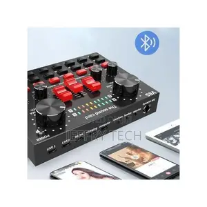 V8S Bluetooth USB External Sound Card Headset Microphone Web