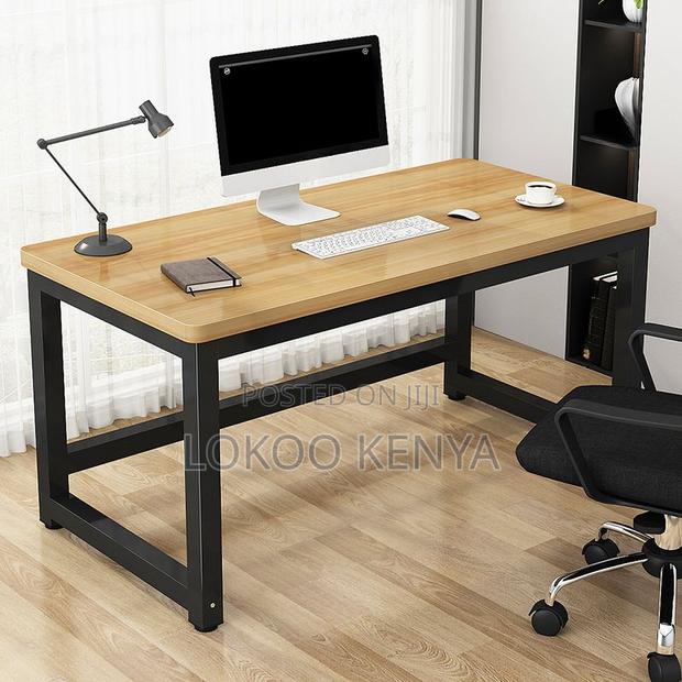 Office Desk; Modern Brown 120cm Writing Desk