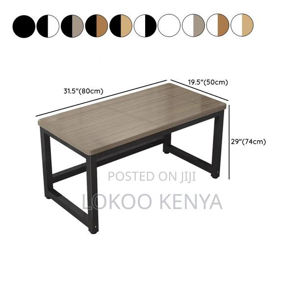 Office Desk; Modern Brown 120cm Writing Desk - thumbnail 3