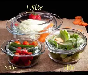 Signature Set of 3 Glass Casserole*