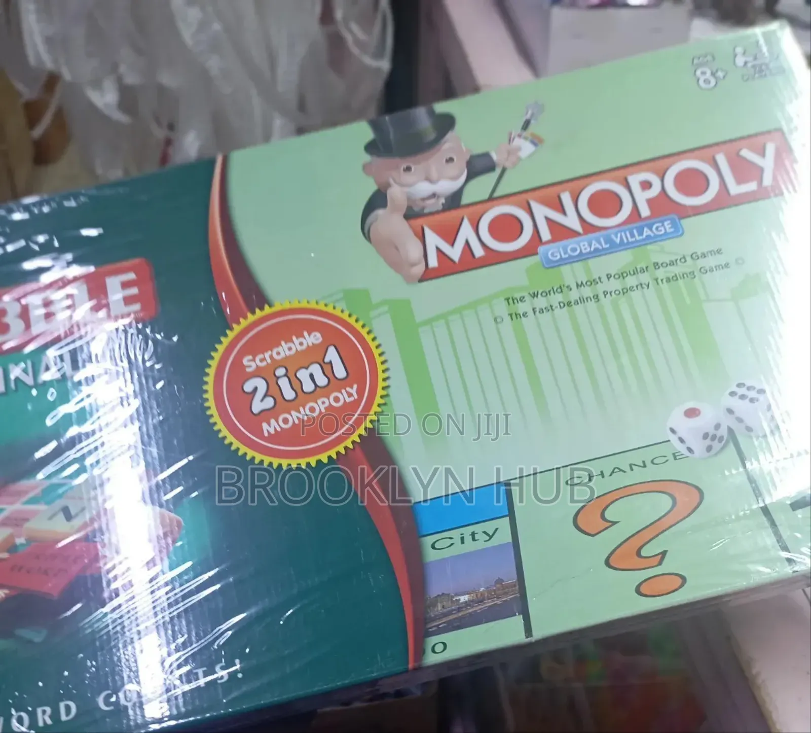 2 in 1 Scrabble and Monopoly