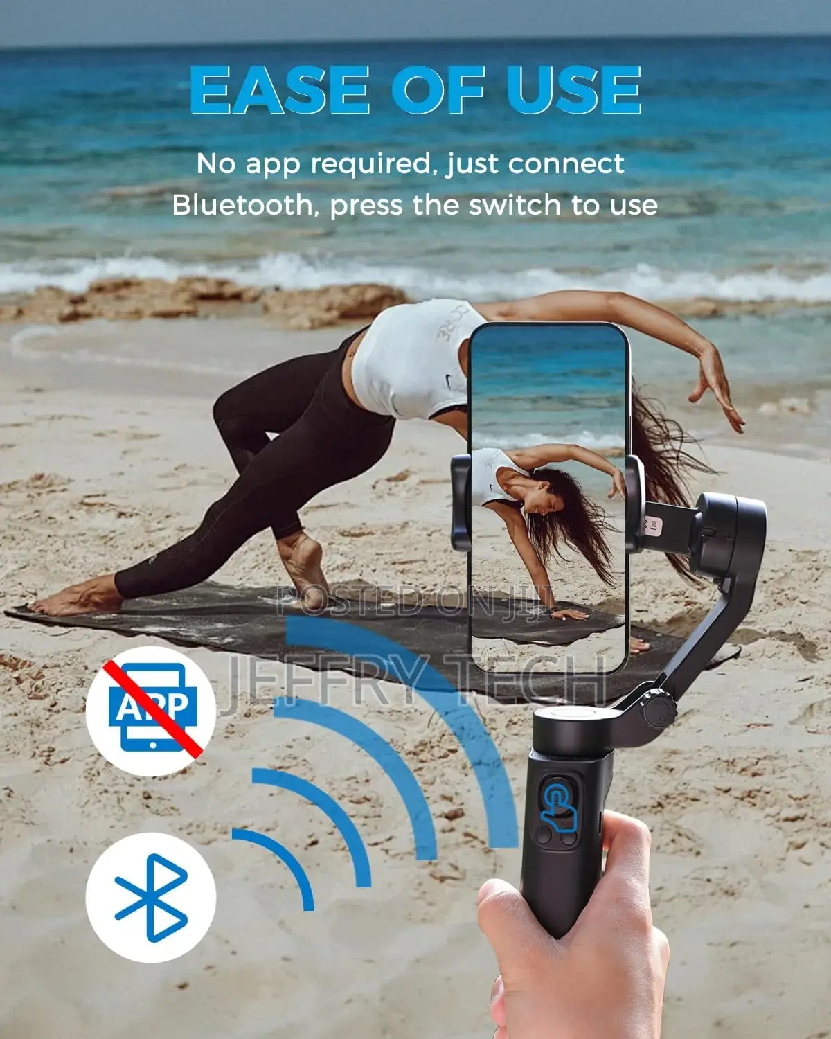 Gimbal Stabilizer for Smartphone, 3-Axis Phone Gimbal for An