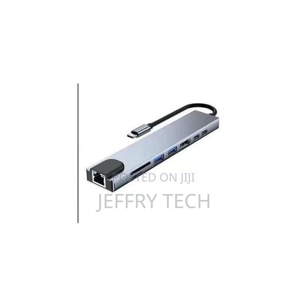 Type C HDMI Adapter Rj45 Lan Ethernet TF SD Usb-C 3.0 Typ