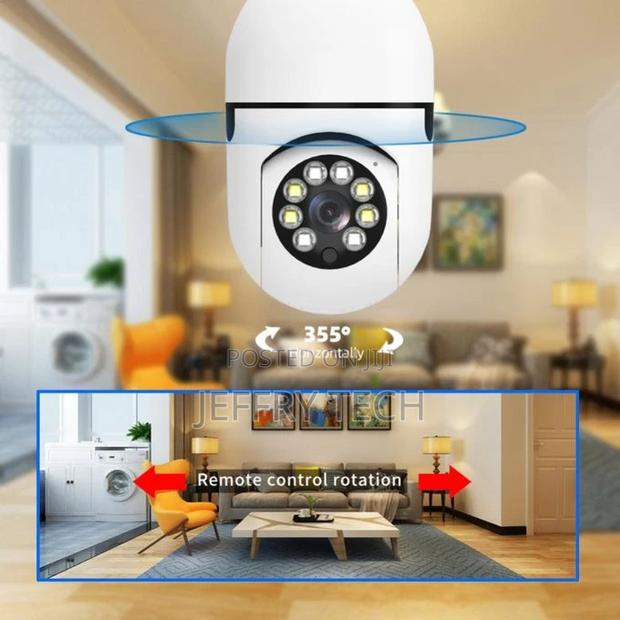 Camera Wifi 1080P Mini Security Camera V380 360 Rotate Auto - thumbnail 2