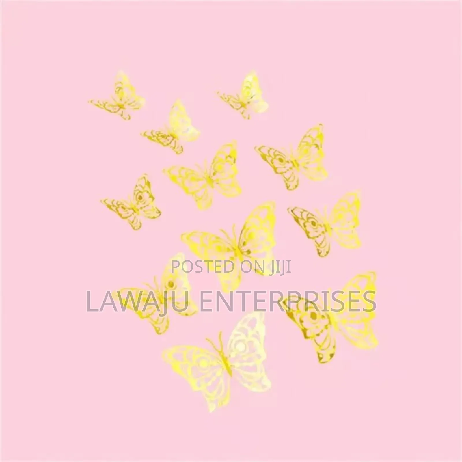 12pc Suncatcher Crystal Butterfly Stickers