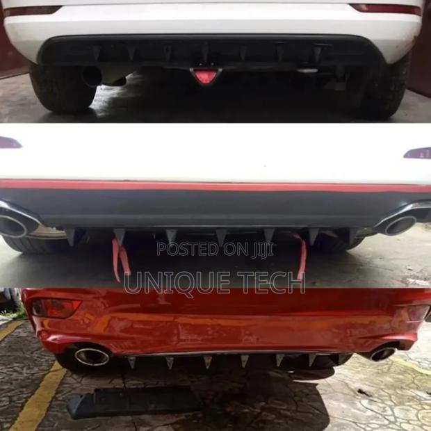 7-fin Universal Rear Bumper Diffuser For Enhanced Stability