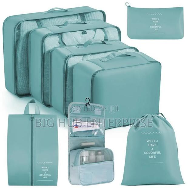 *8pcs Luggage Travel Organizers With Toiletry Case*