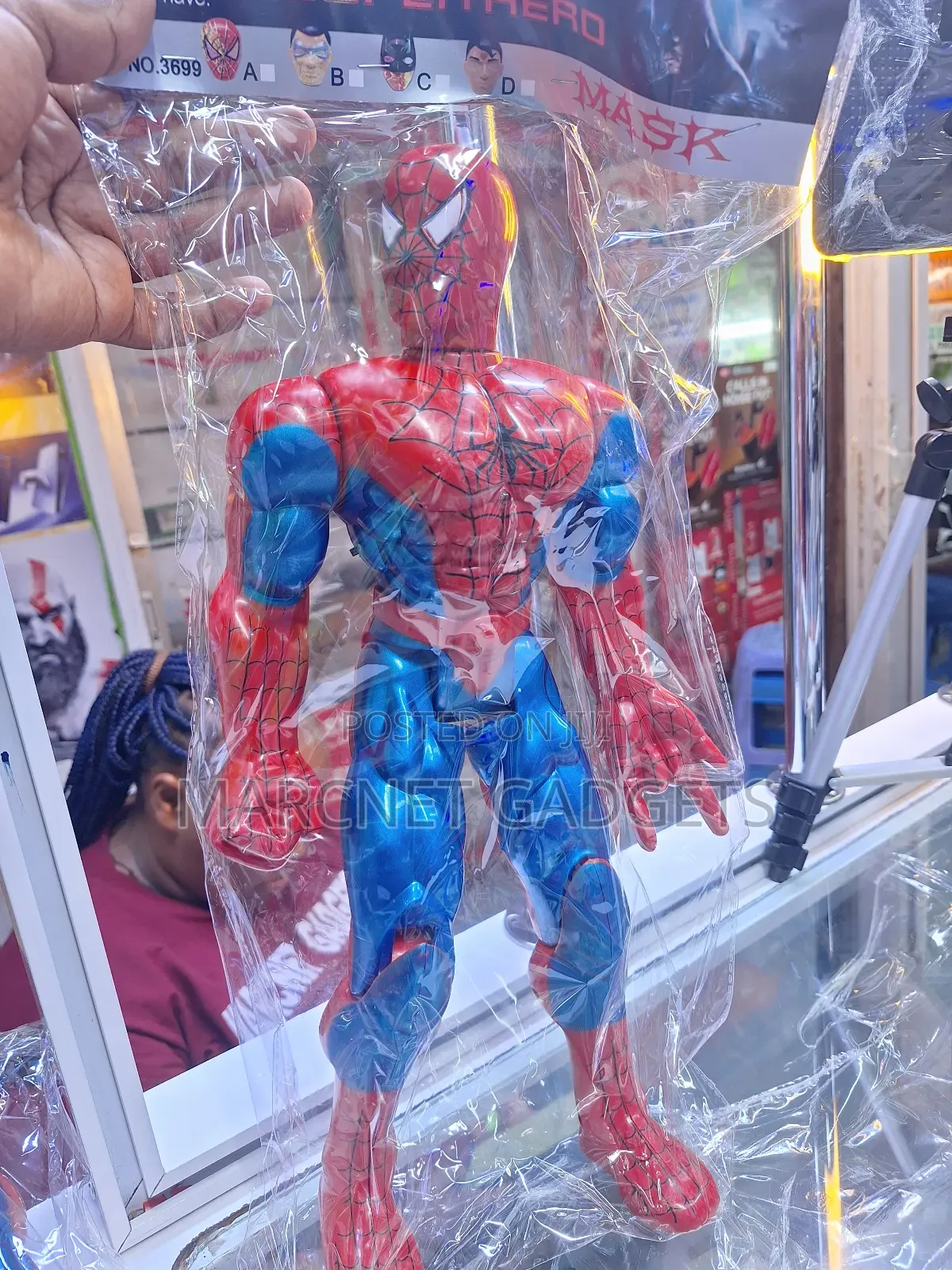 Unbreakable Super Hero Spiderman With Cloak and Voice