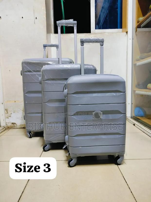 *Unbreakable Rubber Suitcase Pp 3-in-1 Suitcase Set* - main view