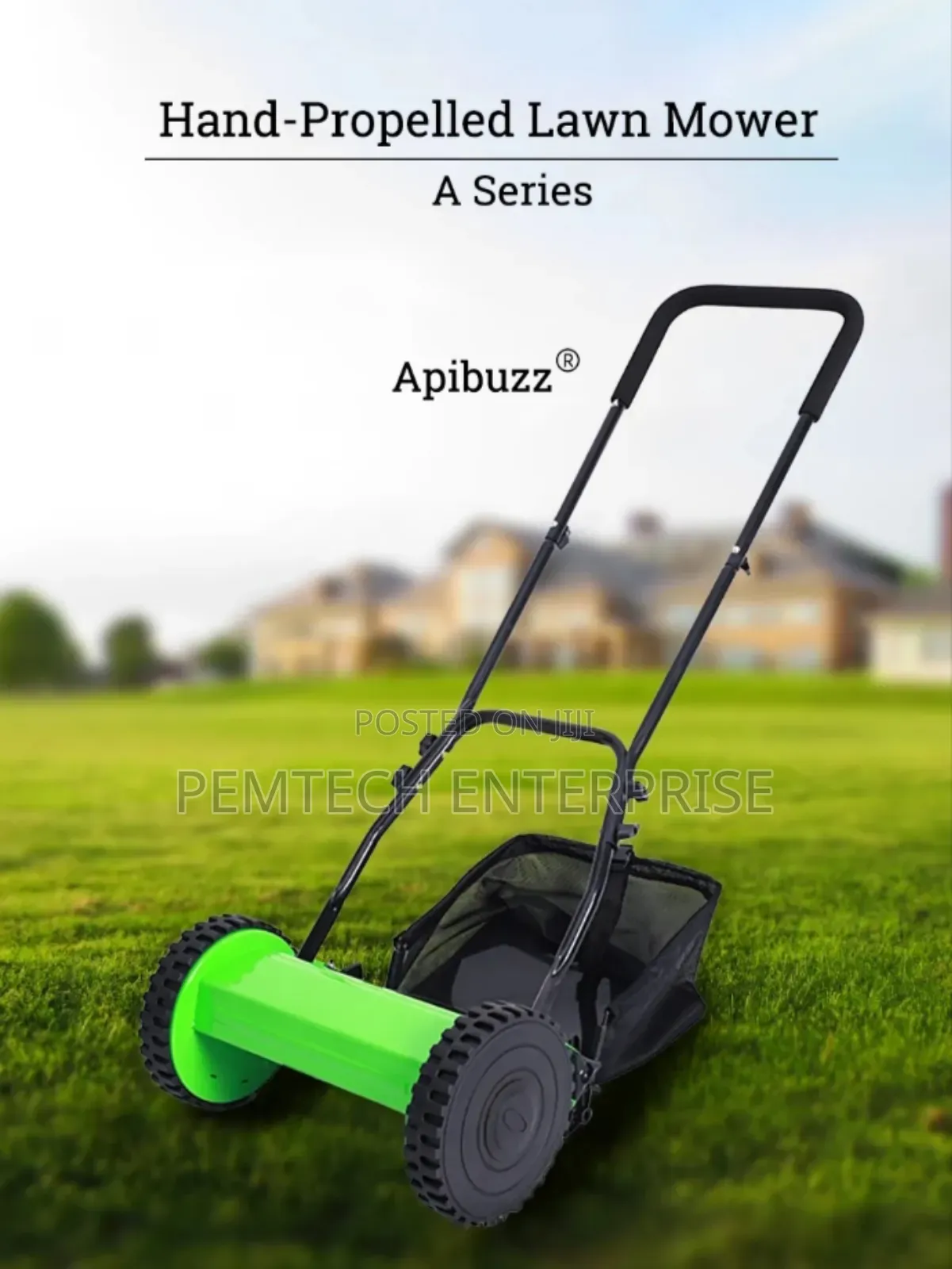 16" Manual Lawn Mower With a Collection Bag