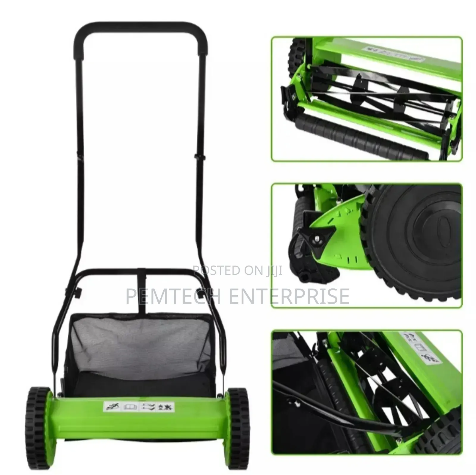 12" Manual Push Lawn Mower