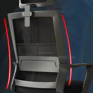 Ergonomic Modern Swivel Task Chair in Black Mesh