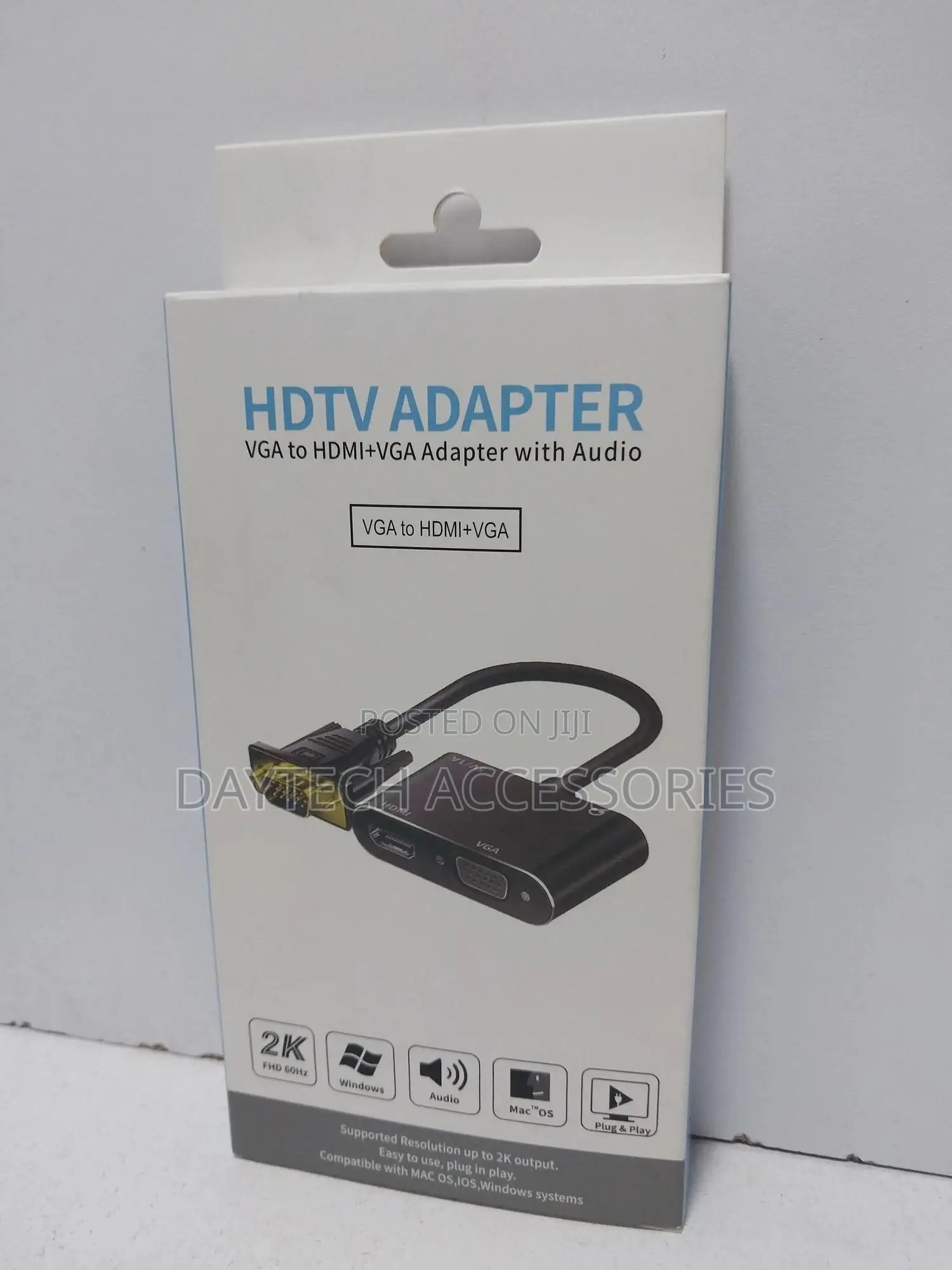 Vga to Hdmi Compatible Adapter Vga Splitter With 3.5mm Audio