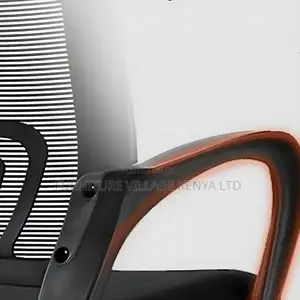 Modern Black Mesh Office Task Chair With Fixed Arms