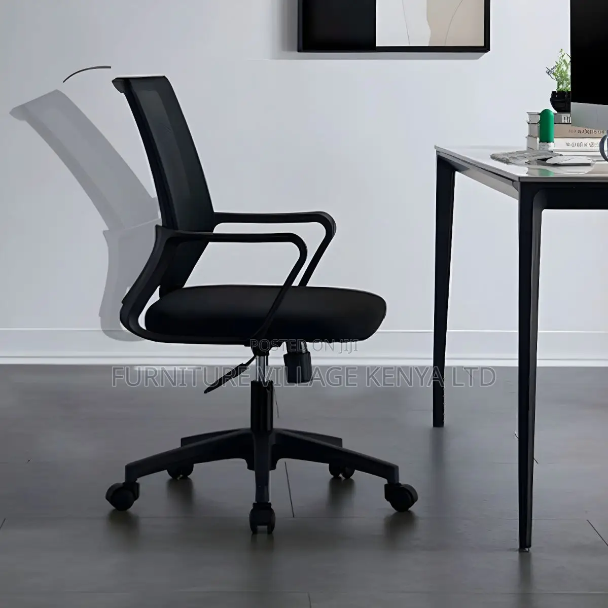 Modern Mesh Office Task Chair With Lumbar Support