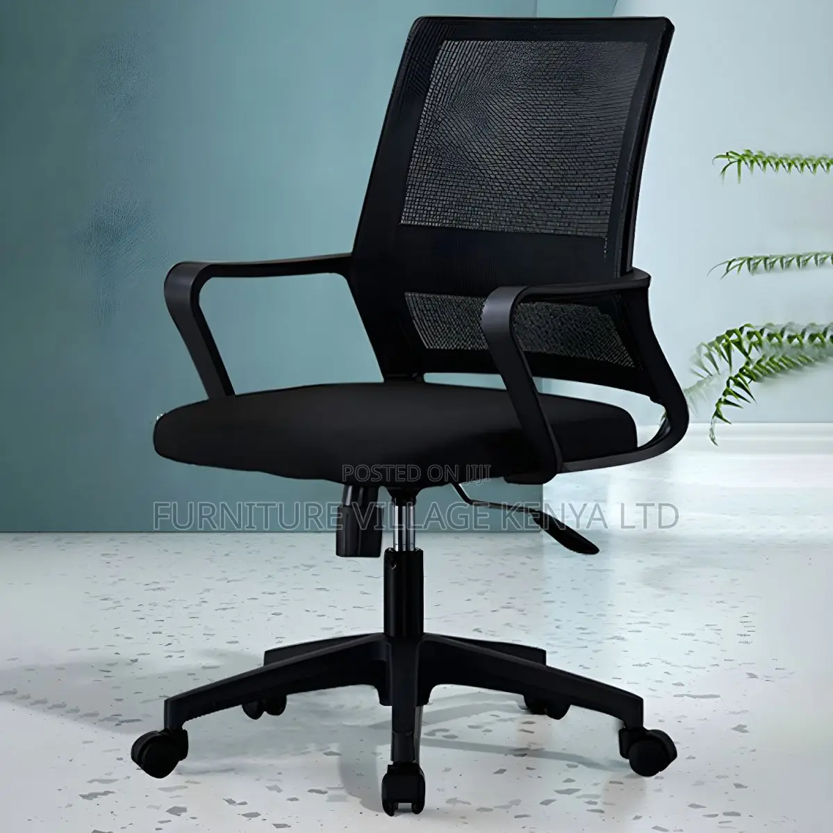 Modern Mesh Office Task Chair With Lumbar Support