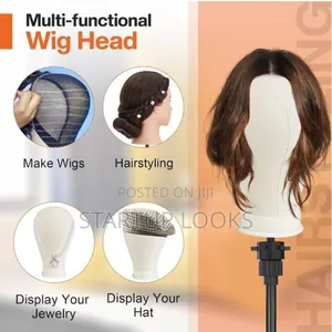 Cork Canvas Head Wig Making Mannequins