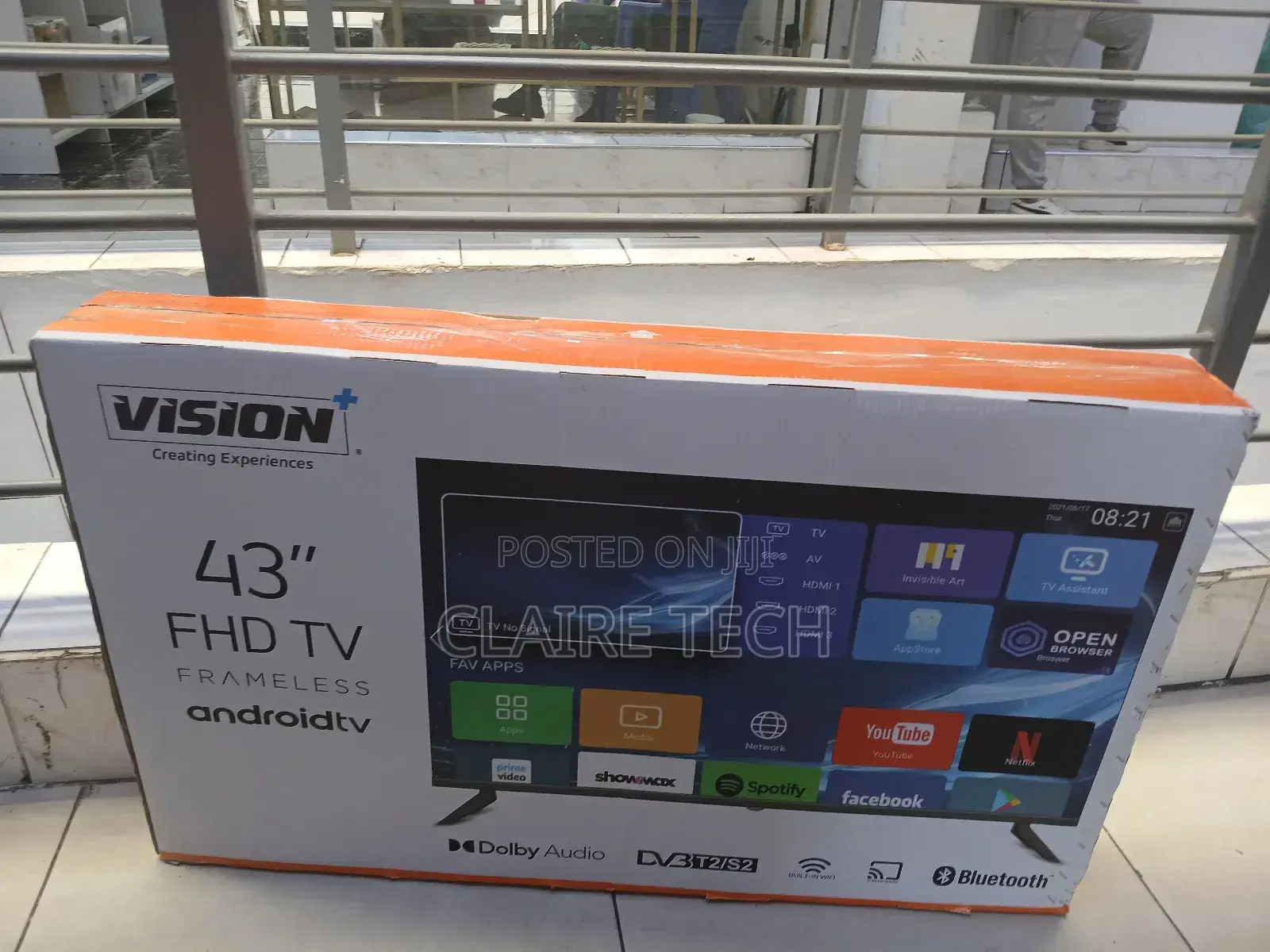 Vision Plus VP8843SF 43" Inch Television Frameless Android
