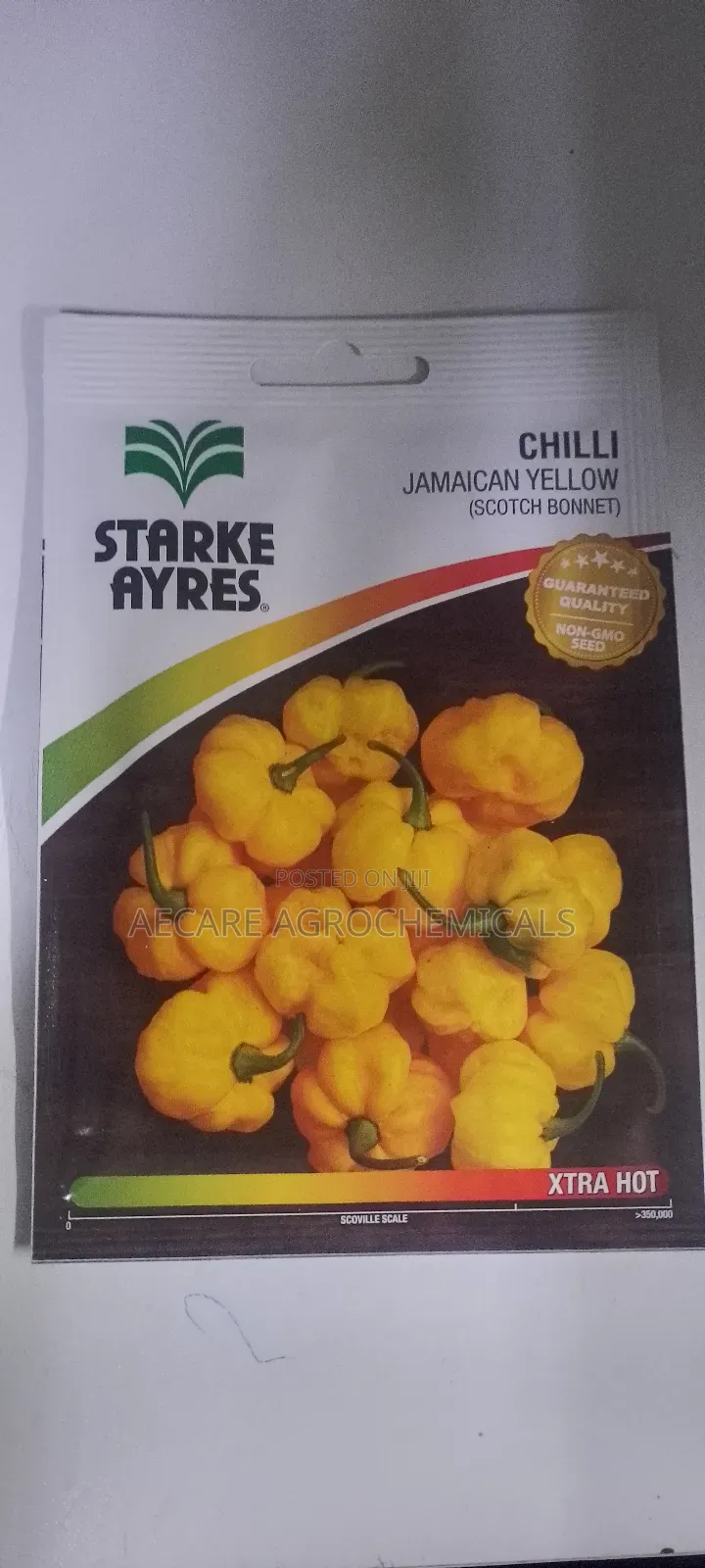 Chilli Seeds Jamaican Yellow (Scotch Bonnet) 0.5grams