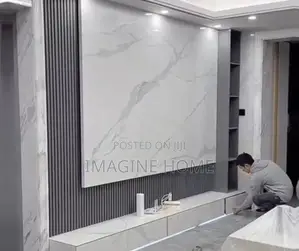 Light Grey Nice Fluted Wall Panels