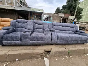 5 Seater Semi-Recliners Sofa Velvet