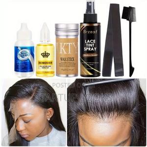 6 in 1 Set Wig Glue, Lace Tint Spray , Wax Stick , Remover, - main view