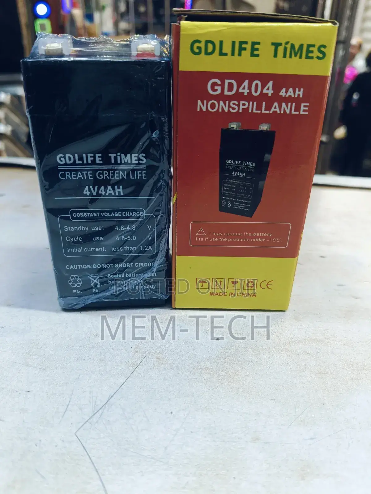 Gdlife Battery 4v4ah Rechargeable Battery