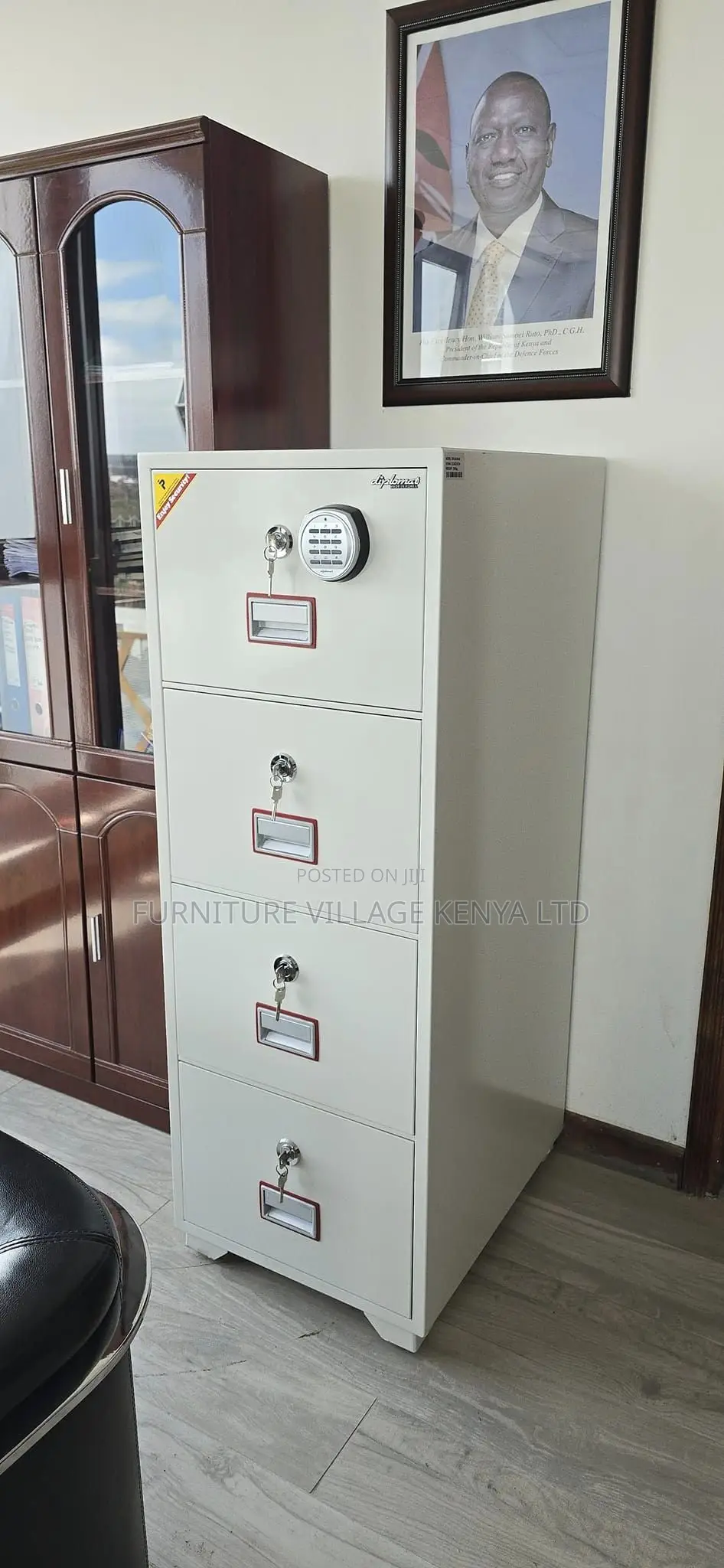 4-Drawers Diplomat Office/ Home Fireproof Safe