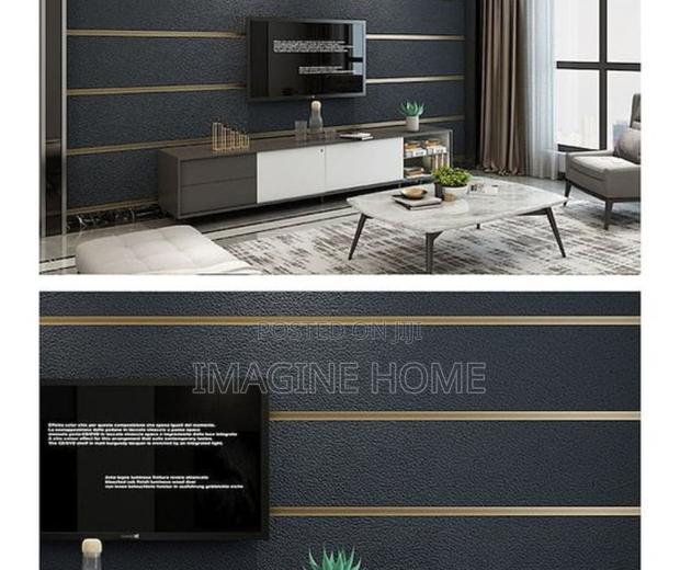 Wall Paper 3d Brown Color