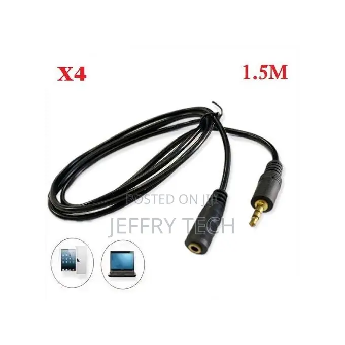 Pack of 4 Extension - Connector - Extension - Jack - 1.5 M -