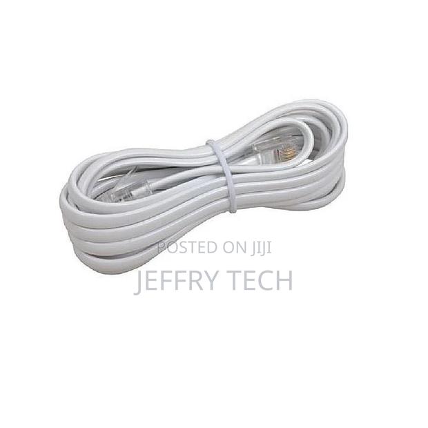 Telephone Cable - With Two RJ11 Plugs - 10 M