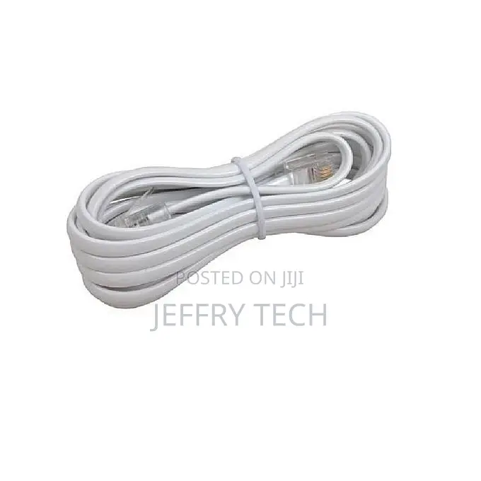Telephone Cable - With Two RJ11 Plugs - 10 M