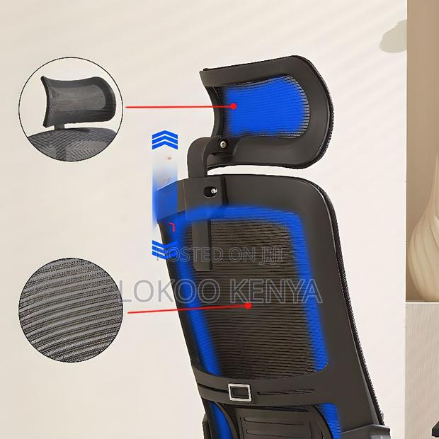 Office Chair: High-Back Ergonomic Executive Seat - thumbnail 6