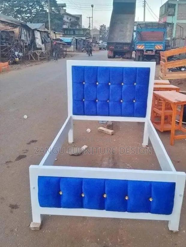 Mdern Blue Bed - main view