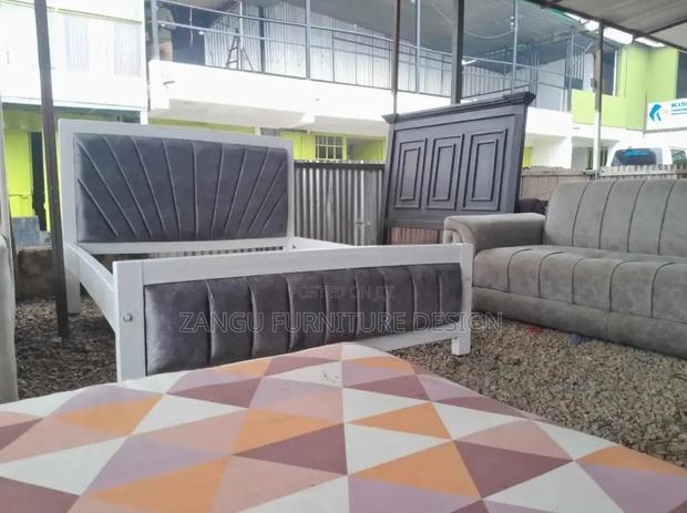 Modern Grey Bed - main view