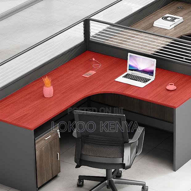 Workstation ;4-Way Modular Curved Workstation - thumbnail 6