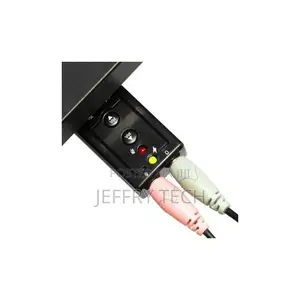 USB to 2 Jack Sound Adapter - External Sound Card - AC-7 - B