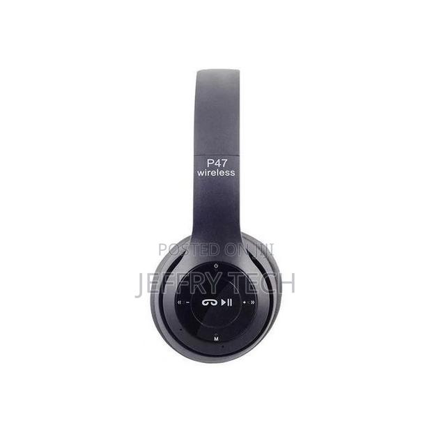 P47 MP3 Headset - Bluetooth - Black - Built-in Microphone - thumbnail 3
