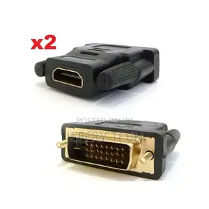 Pack 2 DVI Male to HDMI Female Adapter