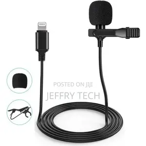 Lavalier Clip Microphone for iPhone - Black -