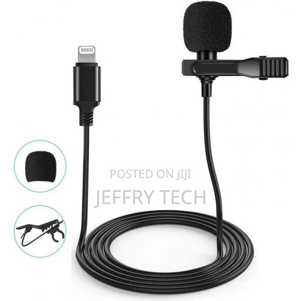 Lavalier Clip Microphone for iPhone - Black -