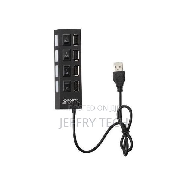 4 Port USB 2.0 USB Hub With Switch